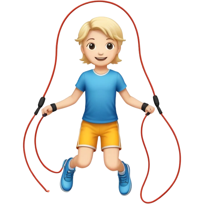 child jumping rope emoji