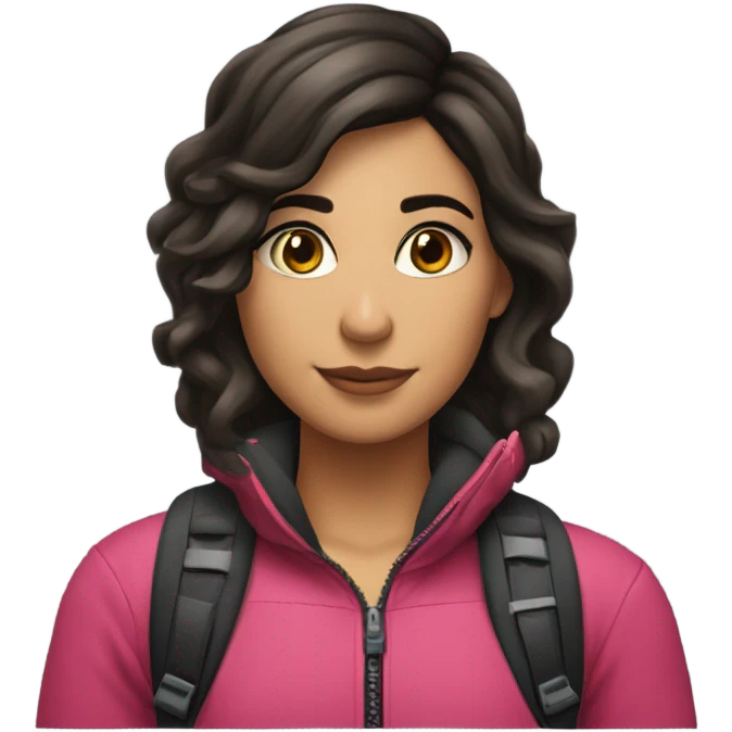 Chica morena ski cabello lacio corto  emoji
