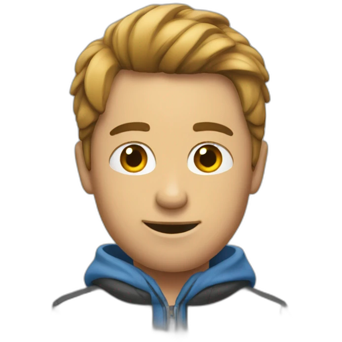 un homme qui leve 2 mains emoji