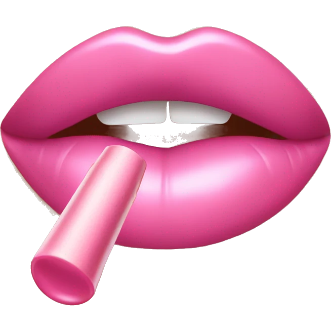 Pink lip gloss  emoji