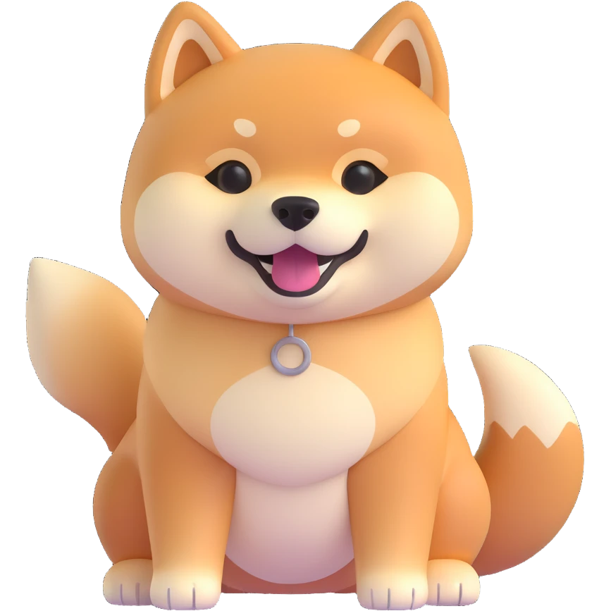 shiba inu with abs emoji