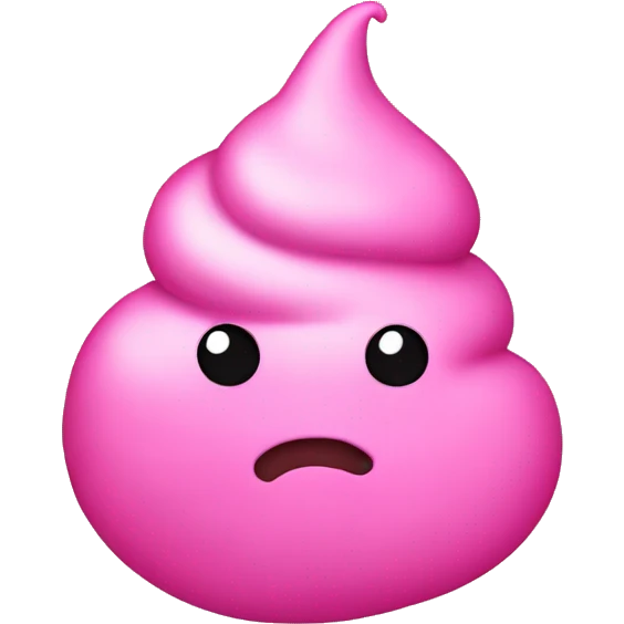 Pink poop emoji  emoji