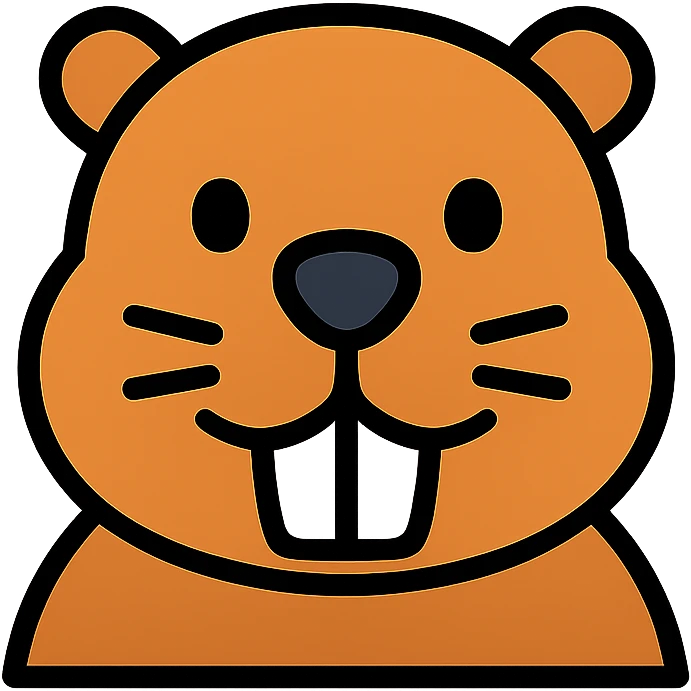 beaver with two big front teeth emoji