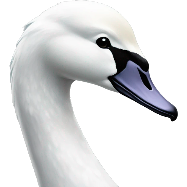 white light swan emoji