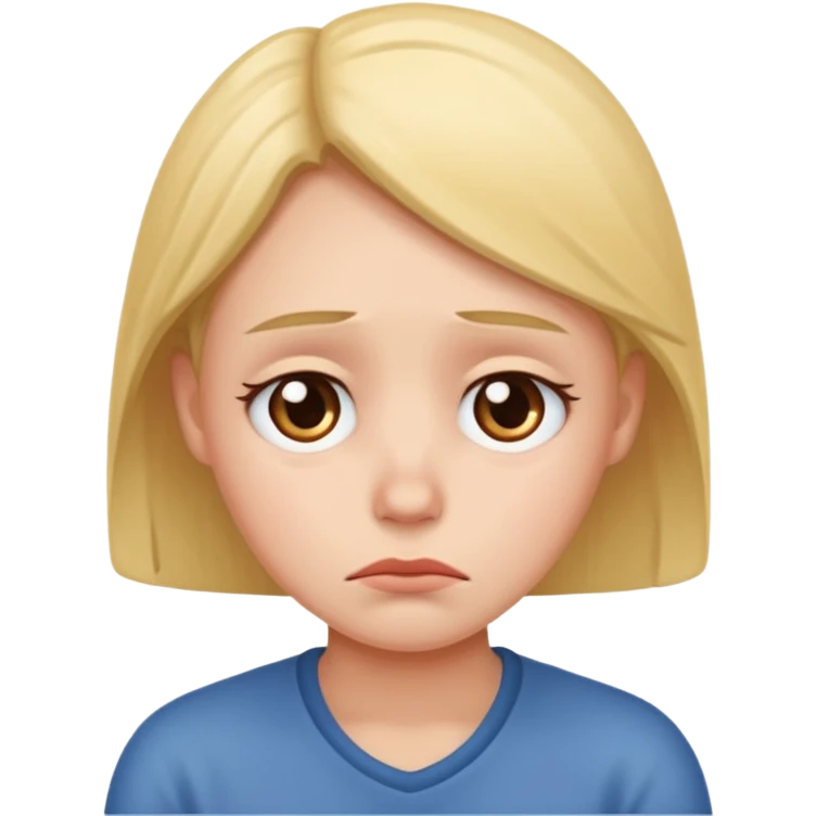 character with a sad expression emoji