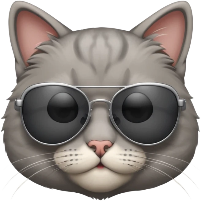 Cat wearing sunglasses emoji