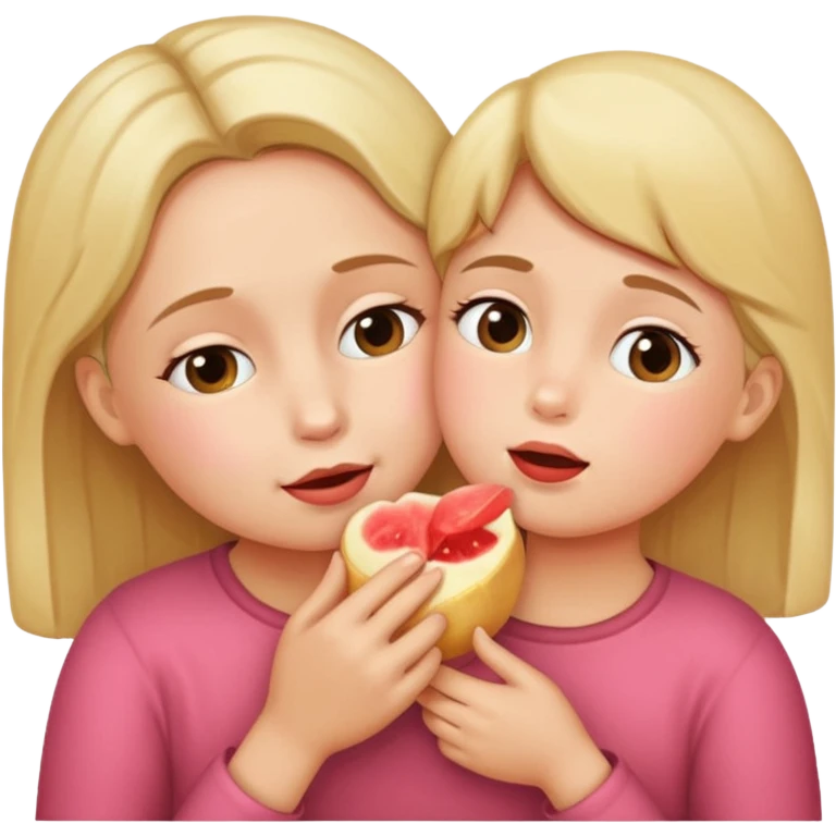بچه ای که داره جیجی مامانشو میخوره emoji