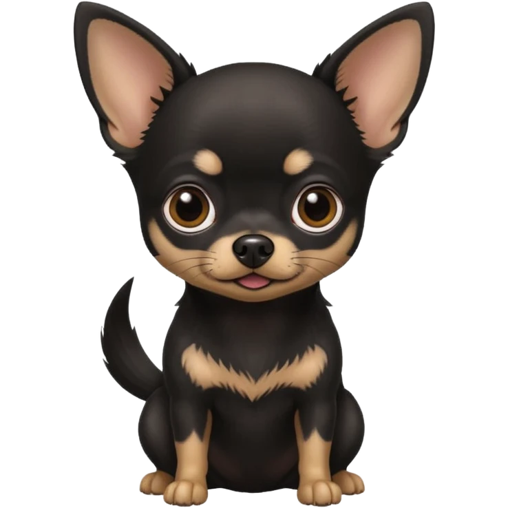 black chihuahua emoji