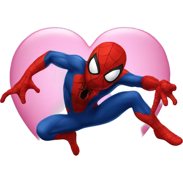 Spiderman heart emoji