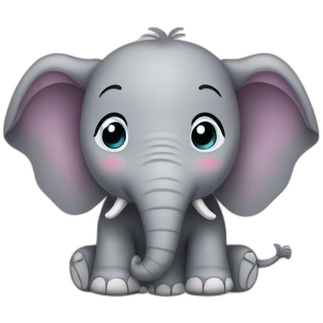 Cute Elephant emoji