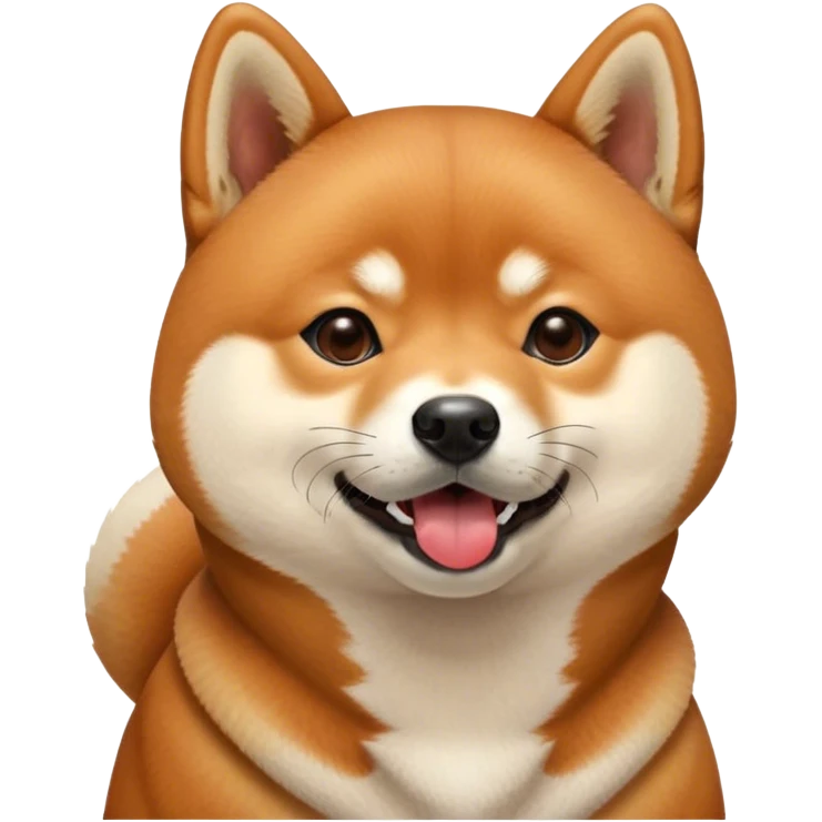 Shiba Inu licking emoji