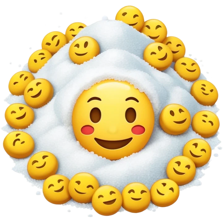 smiling emoji with salt emoji