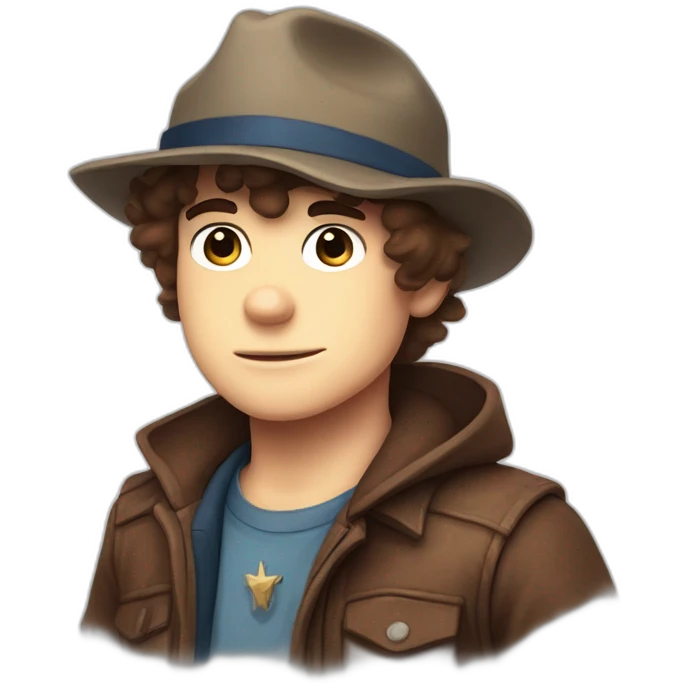 Dipper pines from gravity falls emoji