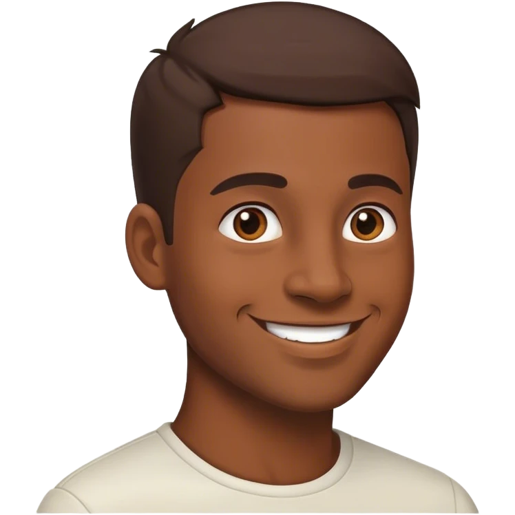 man smile , side view emoji