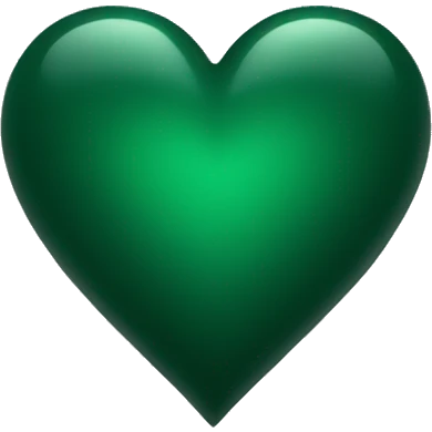 dark green heart emoji