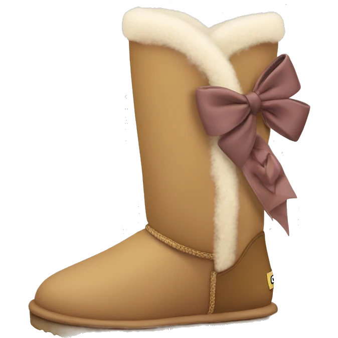 Ugg boots with a bow emoji