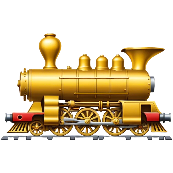 Golden locomotive pawn  emoji