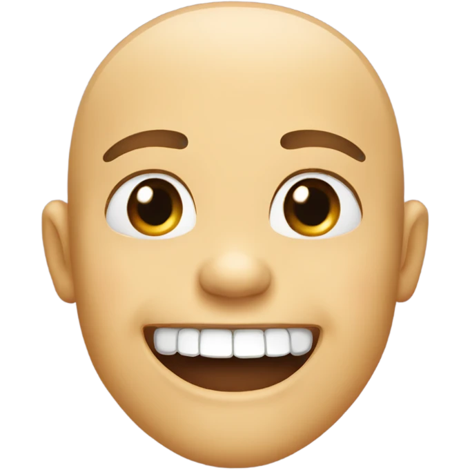 Underbite smile emoji