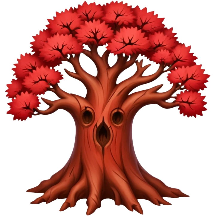 red thorn tree emoji