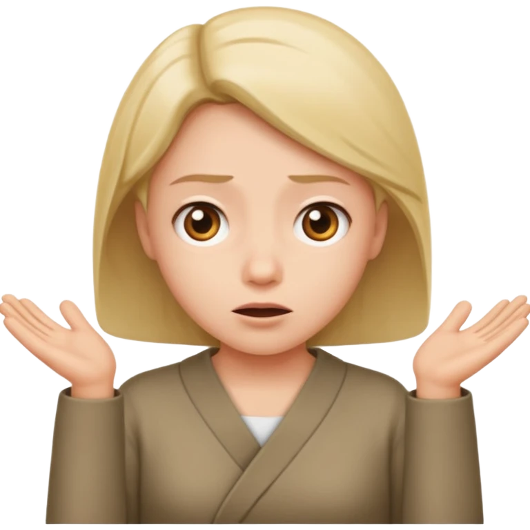 Make someone shruging emoji