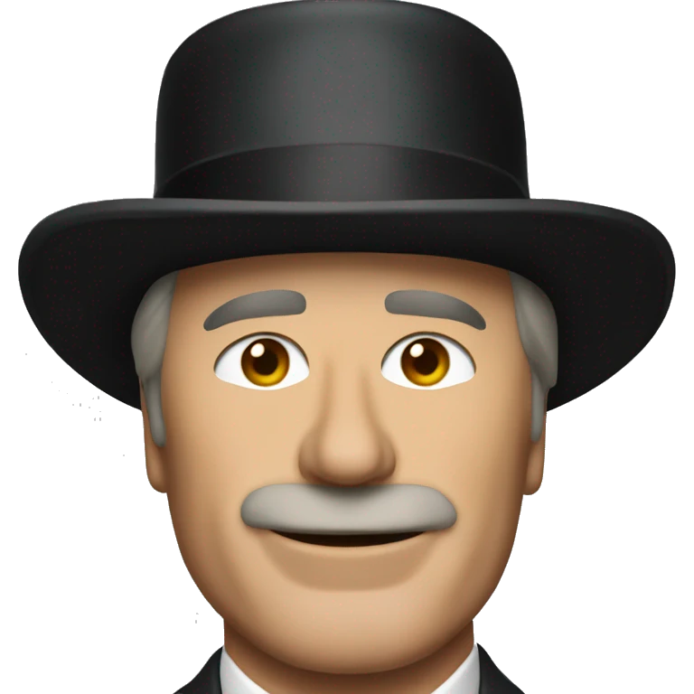 Alec Baldwin with top hat emoji