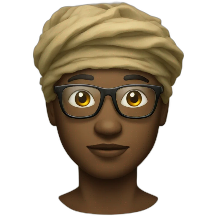 Niger with glass emoji