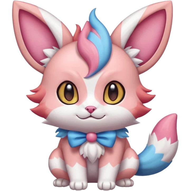 Cute Pellucid Snappy Torracat-Sylveon-beast emoji