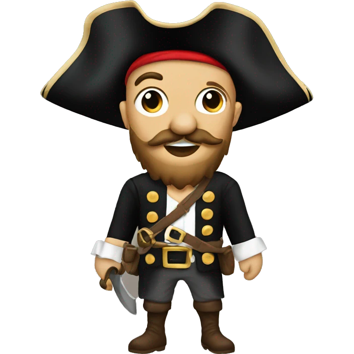 pirate shirt front on emoji