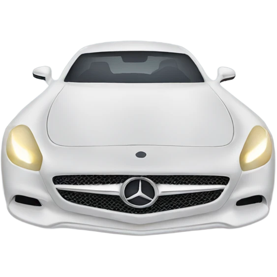 White Mercedes  emoji