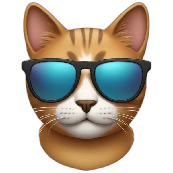 Cat with sunglasses emoji