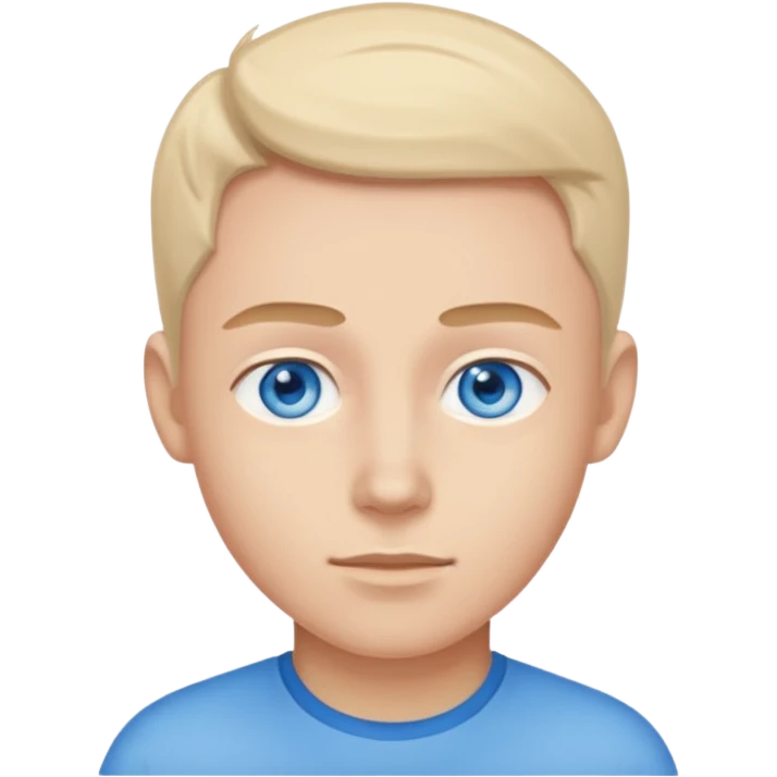 blue eyes no face emoji