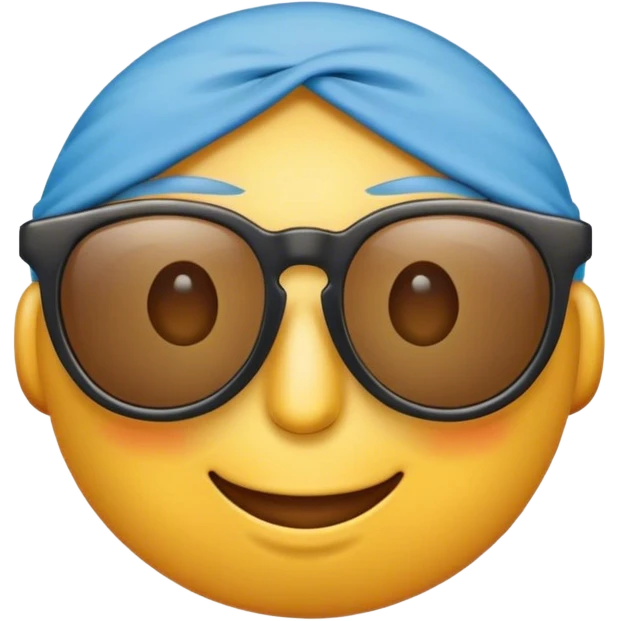 Un Emoji de lente con un mate y con una remera de Argentina  emoji
