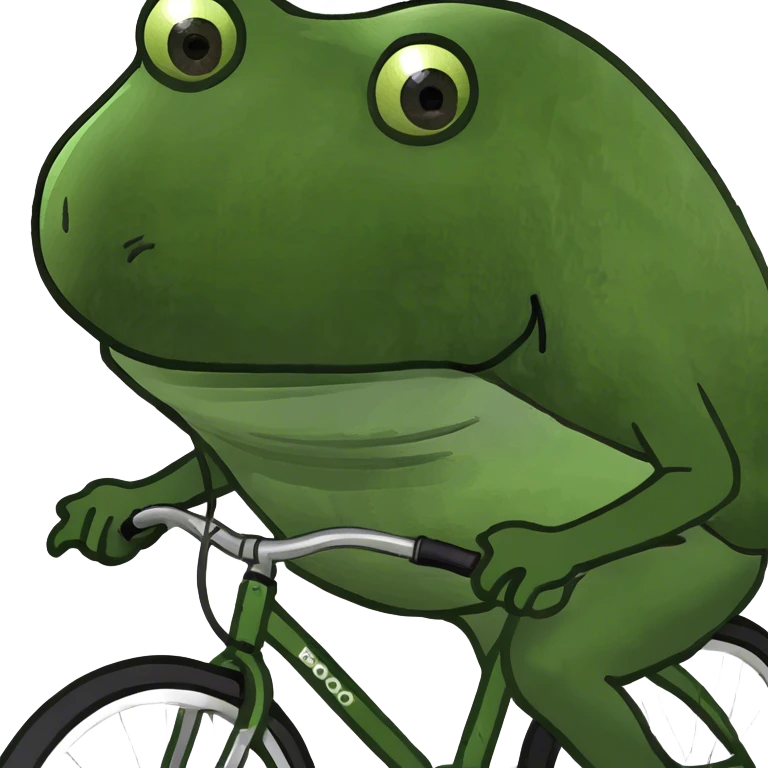 bufo riding a bike emoji