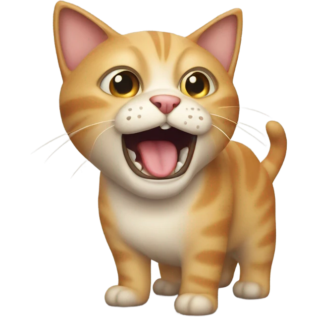 Cat barking emoji