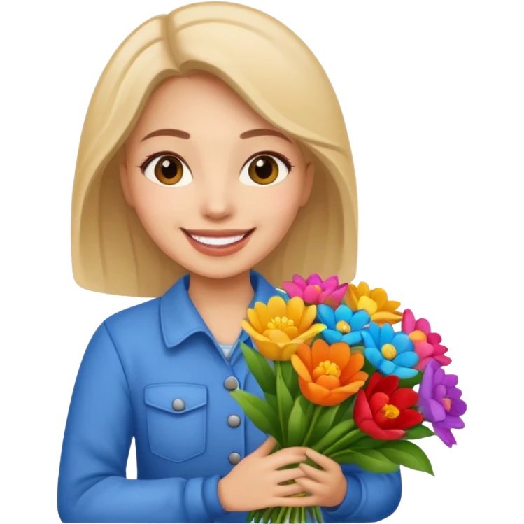Street Flower Seller woman  emoji