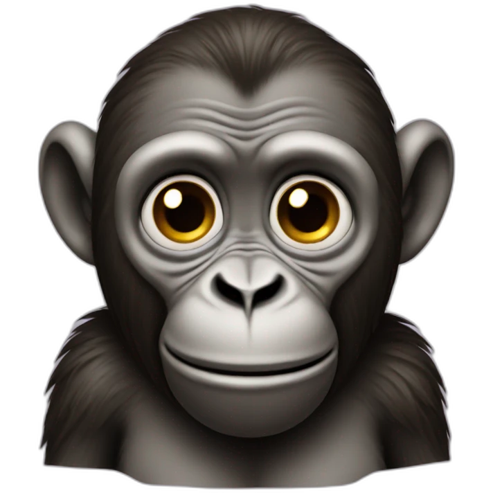 Primate con moño emoji