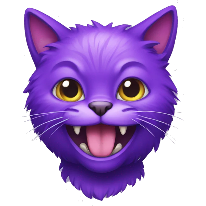 purple monster cat emoji