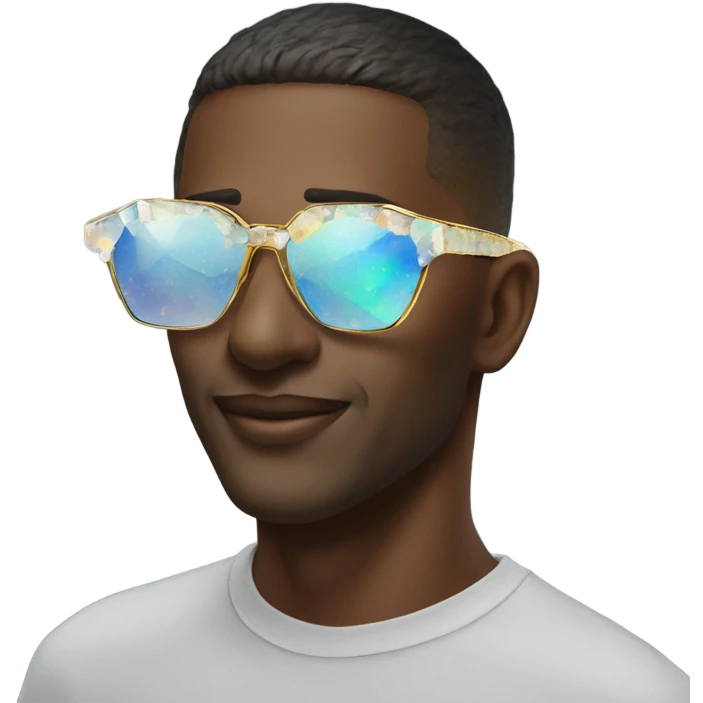 opal Crystal gemstone sunglasses emoji