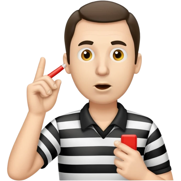 referee blowing whistle emoji
