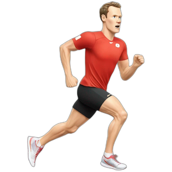 Jonathan Toews running a marathon emoji