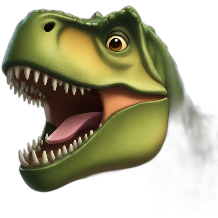 fat t rex emoji