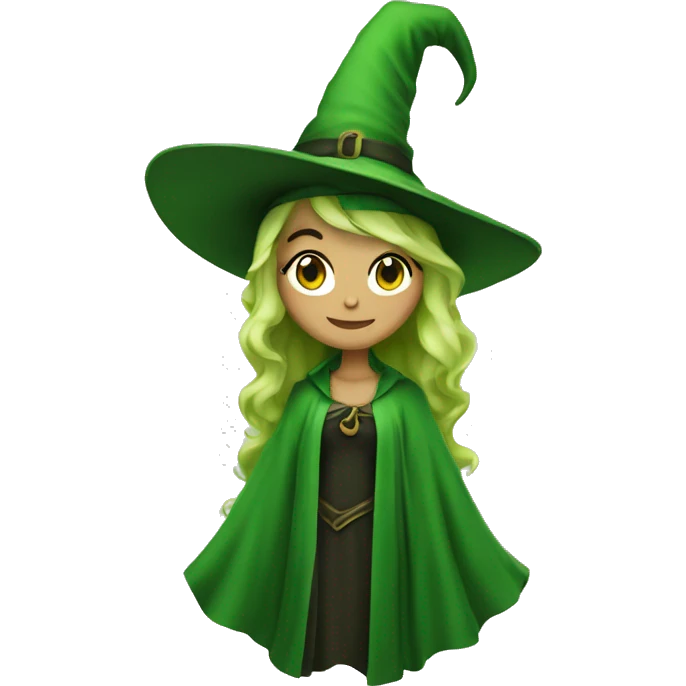 green beautiful witch emoji