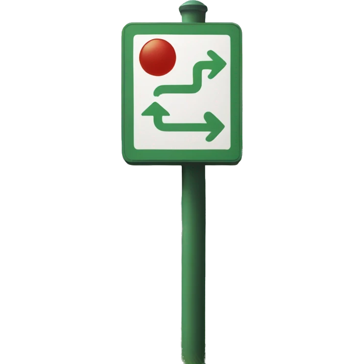 wayfinding sign post  emoji