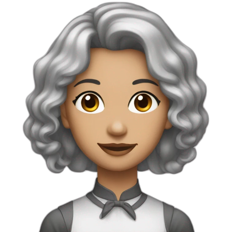 Косметолог с черными волосами emoji
