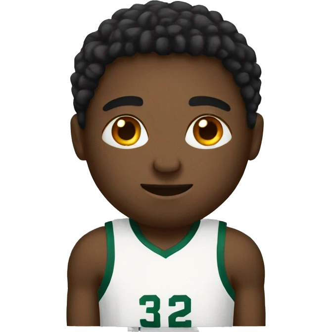 Black basketball emoji