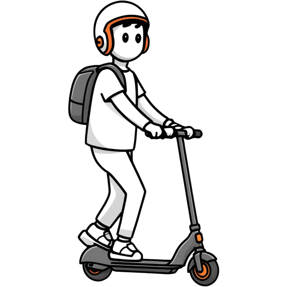 person riding an electric scooter emoji