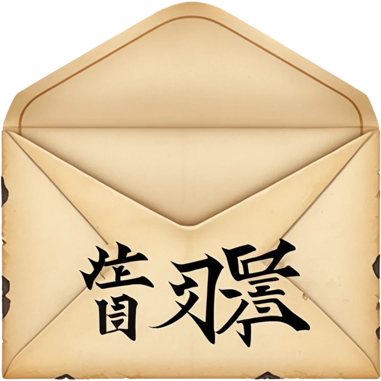 An ancient Japanese envelope emoji