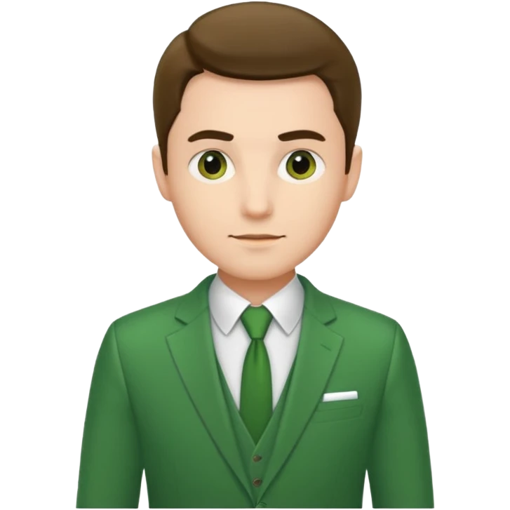 man wearing green suit  emoji