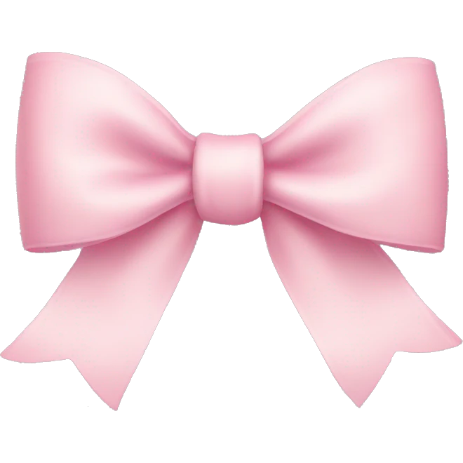 Light pink bow emoji