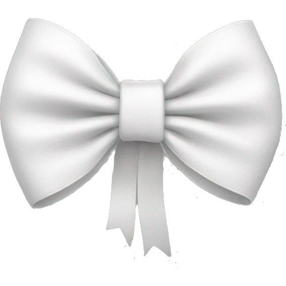 white bow emoji
